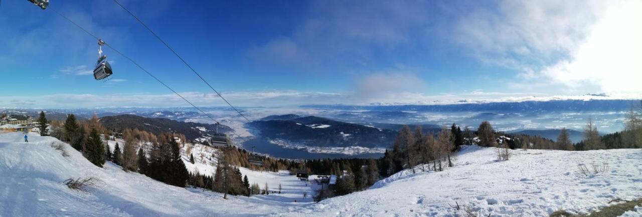 Deutschberg Gerlitzen Ferienappartement Paul Im Ski- Und Wandergebiet, Kanzelhoehe, Ossiacher See מראה חיצוני תמונה